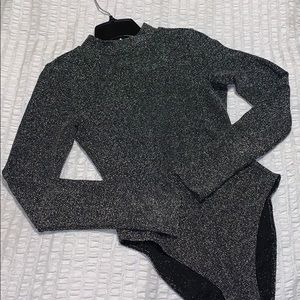 Glittery woman’s bodysuit